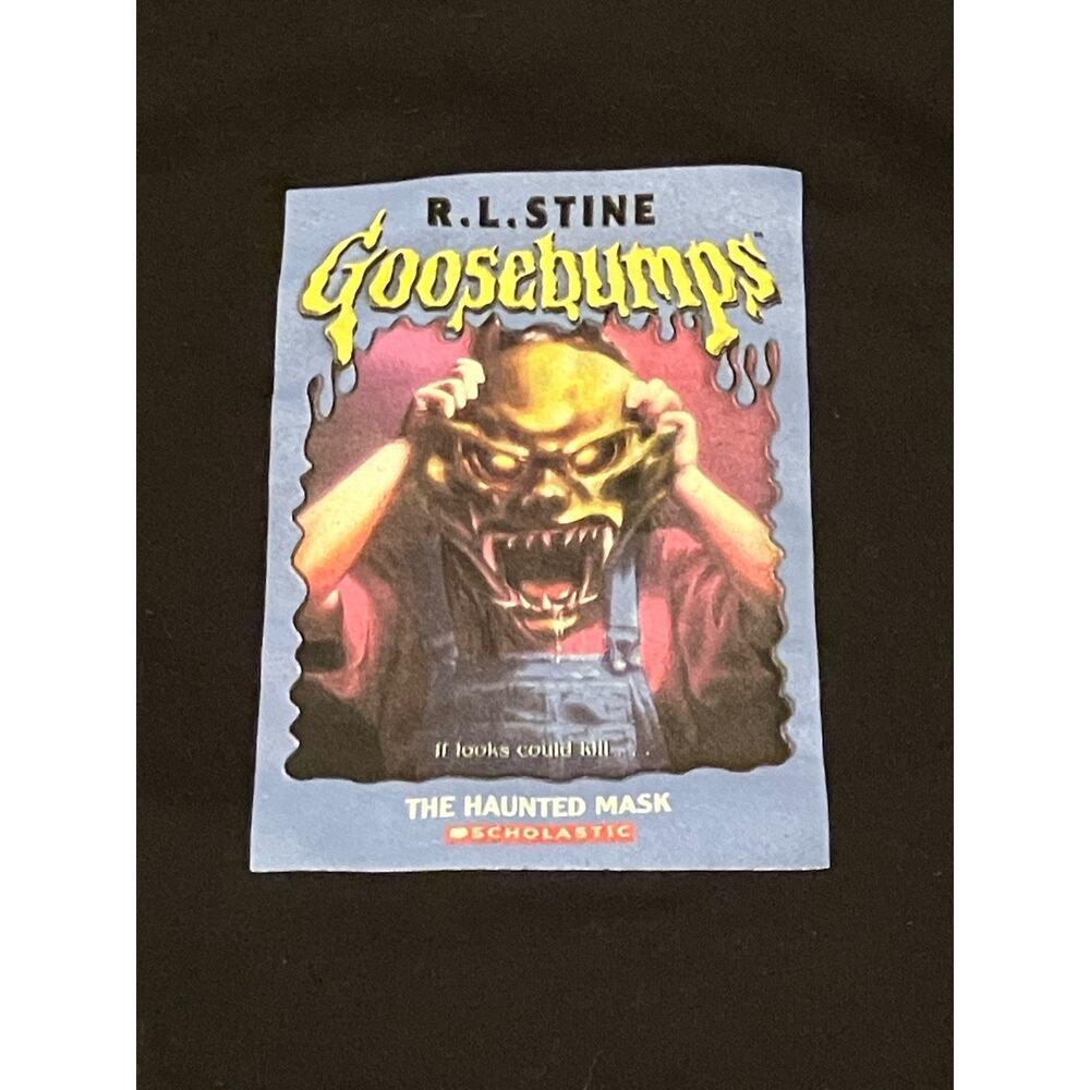Goosebumps The Haunted Mask Sweatshirt Adult Large Black Pullover Hoodie 90s